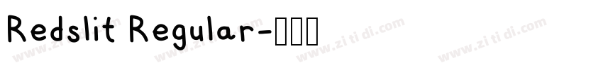 Redslit Regular字体转换